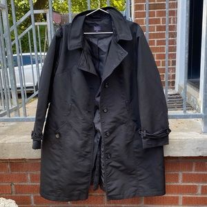 🧶 Black trench coat